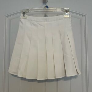 Fun Pleated White Tennis Mini Skirt Collegiate Cheer size XS